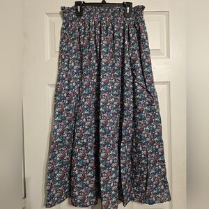 Polagram Floral Patterned Maxi Skirt